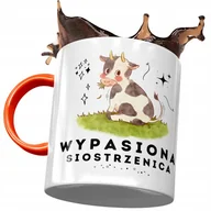 Kubki - Kubek Pomarańczowy Dla Siostrzenicy na Prezent z Nadrukiem ze Zdjęciem+ Opakowanie na prezent (wzór 01) - miniaturka - grafika 1