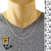 Naszyjniki męskie - Łańcuszek Srebrny Męski Srebro Pr.925 Diamentowany 2,5Mm Łańcuch Włoski - inna (Inny) - miniaturka - grafika 1