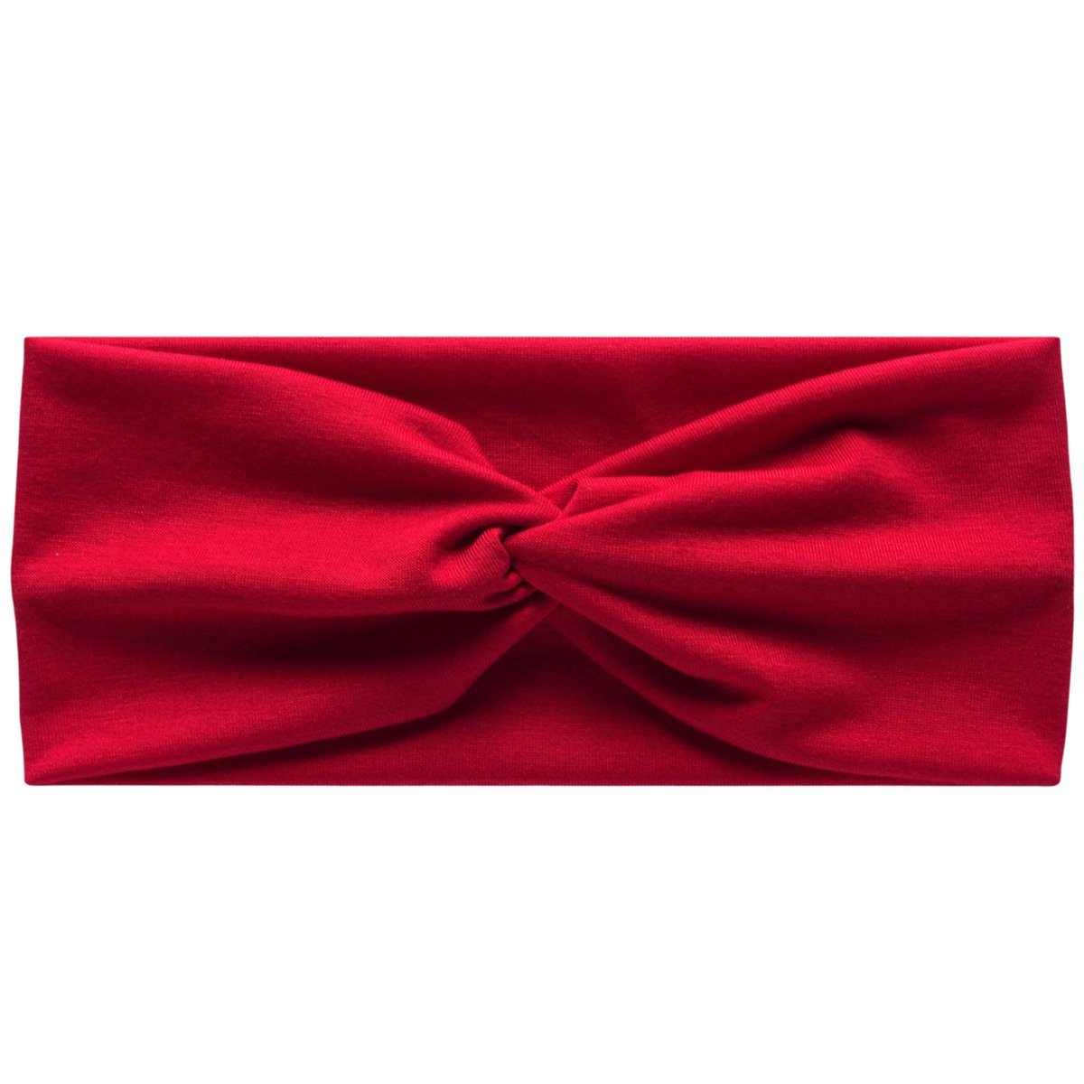 Opaska na Głowę Czerwona Szeroka do Włosów z Supłem Elastyczna i Wygodna