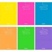 Zeszyty szkolne - Herlitz Zeszyt A5/60K kratka Color Blocking (5szt) - - miniaturka - grafika 1
