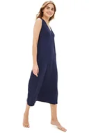 Bielizna nocna - Bambusowa koszula nocna damska BIANCA S Ciemnoniebieski - miniaturka - grafika 1