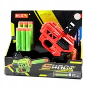 Zabawki i gry sportowe - PISTOLET DLA DZIECI NA STRZAŁKI PIANKOWE WYRZUTNIA BEZPIECZNE NABOJE - miniaturka - grafika 1