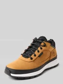 Botki męskie - Buty z mieszanki skóry z detalami z logo - miniaturka - grafika 1