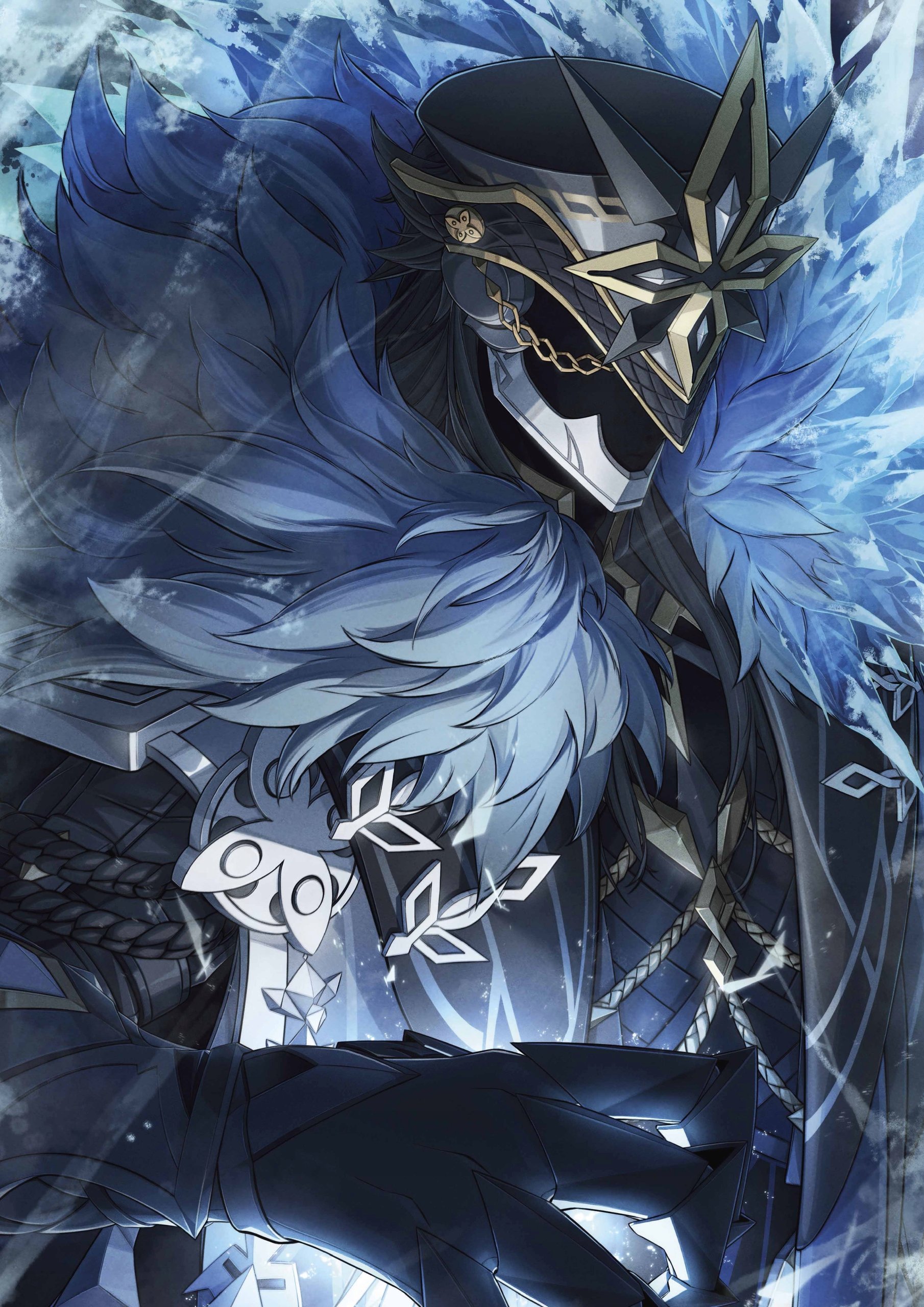 Plakat A3 Genshin Impact Anime Gra Capitano