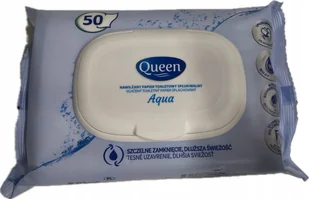 Papier Nawilżany Spłukiwalny Queen Aqua 50 Szt - Papier toaletowy - miniaturka - grafika 1