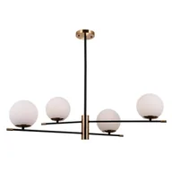 Lampy sufitowe - Italux Stelia lampa wisząca 4-punktowa czarna/antyczny brąz PND-43660-4 - miniaturka - grafika 1