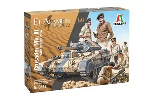 Model plastikowy Czołg I6592 1:35 CRUSADER Mk.III with BRITISH TANK CREW - Modele do sklejania - miniaturka - grafika 1