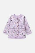 Bluzy dla dziewczynek - Coccodrillo bluza bawełniana niemowlęca kolor fioletowy wzorzysta - miniaturka - grafika 1