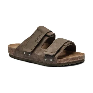 Birkenstock Skórzane klapki Uji - Klapki i japonki męskie - miniaturka - grafika 1