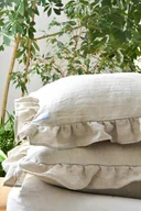 Pościel - Lniana poszewka na poduszkę - Naturalny - miniaturka - grafika 1