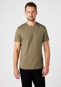 Koszulki męskie - WRANGLER SS 2 PACK TEE MĘSKI T-SHIRT KOSZULKA DWUPAK DUSTY OLIVE W7BADHX45 112146280 - Wrangler - miniaturka - grafika 1