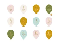 Wesele i ślub - KARTY DO ZDJĘĆ BALONIKI MIX 11,5x17cm - miniaturka - grafika 1