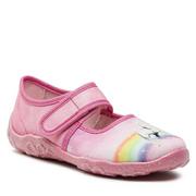 Buty dla dziewczynek - Kapcie Superfit 1-000281-5540 S Pink - miniaturka - grafika 1