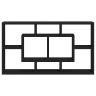 Lumarko Wisząca półka z 8 przegrodami, czarna - Półki do salonu - miniaturka - grafika 5