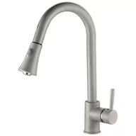 Baterie kuchenne - Laveo Bateria zlewozmywakowa z wyc. wyl. szara DARU BLD 969D - miniaturka - grafika 1