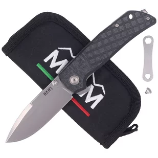 Nóż składany MKM Maximo Black Micarta, Stone Washed by Bob Terzuola (MKMM-BCT) - Noże - miniaturka - grafika 4