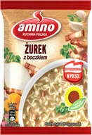 Szybkie dania obiadowe - AMINO Nudle Żurek z Boczkiem 64g - miniaturka - grafika 1