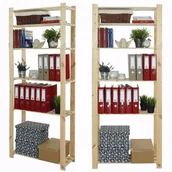 Szafy i regały magazynowe - Regał na książki regał na zabawki regał drewniany do spiżarni 200cm Wysoki - miniaturka - grafika 1