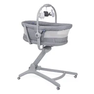 Łóżeczka i kojce - Chicco, Baby Hug 4in1 Air, kołyska, leżaczek, krzesełko, Titanium - miniaturka - grafika 1