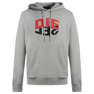 Bluza męska dresowa Diesel S-Girk z kapturem szara -L - Bluzy męskie - miniaturka - grafika 1