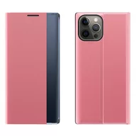 Etui i futerały do telefonów - Sleep Case pokrowiec etui z klapką typu Smart Cover iPhone 13 Pro różowy - miniaturka - grafika 1