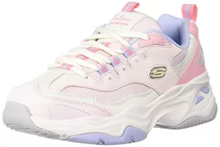 Sneakersy damskie - Skechers Damskie sneakersy D'Lites 4.0 Fresh Diva, Mauve Skórzana Siatka Fioletowy Biały Wykończenie, 37 EU - grafika 1