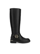 Kozaki damskie - MEXX Oficerki MI001804743W Czarny - miniaturka - grafika 1