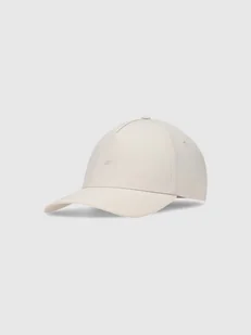 4F Czapka z daszkiem strapback uniseks 4FWSS25ACABU369-11S Biały Roz. L/XL - Czapki i chusty sportowe męskie - miniaturka - grafika 1