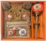 Długopisy - Zestaw Pamiętnik z długopisem Kapibara - miniaturka - grafika 1