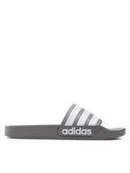 Klapki i japonki damskie - adidas Klapki Adilette Shower Slides GY1891 Szary - miniaturka - grafika 1