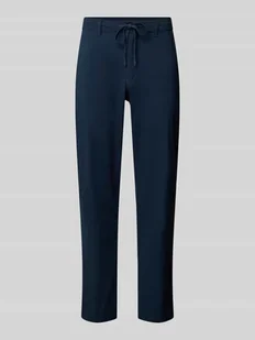 Chinosy o kroju regular tapered fit z tunelem model ‘LERO’ - Spodnie męskie - miniaturka - grafika 1