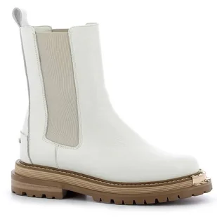 Sztyblety damskie kremowe CARINII - Carinii - Botki damskie - miniaturka - grafika 1