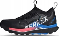 Buty trekkingowe męskie - Buty Sportowe Męskie Lekkie Czarne Adidas Terrex Agravic Pro system Boa - miniaturka - grafika 1