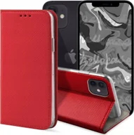 Etui i futerały do telefonów - Hello Case ETUI Z KLAPKĄ DO Apple iPhone 12 / 12 Pro CZERWONE ZAMYKANE MAGNETYCZNE - miniaturka - grafika 1