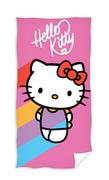 Okrycia kąpielowe dla dzieci - Ręcznik kąpielowy Hello Kitty Rainbow, 70 x 140 cm - miniaturka - grafika 1