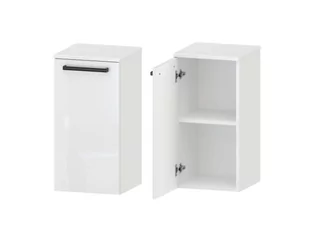 Słupek Łazienkowy ATHOS 35 1D D L- Uchwyt Czarny Mat - Szafki łazienkowe - miniaturka - grafika 1