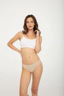 Majtki damskie - Bawełniane majtki z obniżonym stanem, jasnobeżowe, Gatta - miniaturka - grafika 1