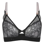 Biustonosze - Elle biustonosz damski, czarny, XL - miniaturka - grafika 1