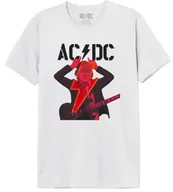 Koszulki męskie - Koszulka męska AC/DC, biały, XXL - miniaturka - grafika 1
