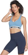 Biustonosze - Skechers Go Walk Jacquard Bra W3BR90-BLGY, Biustonosz, Kobiety, Niebieski, Rozmiar: S - miniaturka - grafika 1