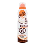 Balsamy i kremy do opalania - Malibu Lotion Spray Aerosol SPF50 preparat do opalania ciała 175 ml unisex - miniaturka - grafika 1