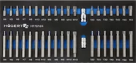 Akcesoria do elektronarzędzi - hogert technik Zestaw końcówek wkrętakowych 40 szt., wkład EVA HT7G124 HT7G124 - miniaturka - grafika 1