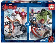 Puzzle - Educa Puzzle 2 x 500 elementów. Marvel Avengers - miniaturka - grafika 1