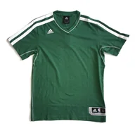 Koszulki męskie - Zielona koszulka Adidas Performance NBA S - miniaturka - grafika 1