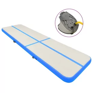 Mata gimnastyczna z pompką, 700x100x20 cm, Pvc, ni - Maty do ćwiczeń - miniaturka - grafika 1