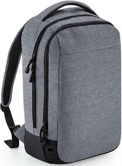 Plecak sportowy BagBase BG545 Athleisure - Kolor: Grey Marl/Black - Rozmiar: 30 x 50 x 18 cm