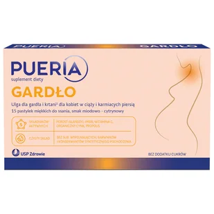 Pueria Gardło, 15 pastylek do ssania - Witaminy i minerały - miniaturka - grafika 1
