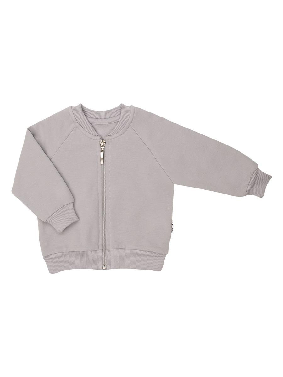 Chłopięca bluza rozpinana dresowa popielata Nicol,r.80