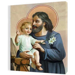 Obraz religijny na płótnie Święty Józef - Ikony i obrazy sakralne Obraz religijny na płótnie Święty Józef - Ikony i obrazy sakralne - miniaturka - grafika 1