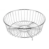 Koszyki łazienkowe - Deante Koszyk zlewozmywakowy stalowy okrągły ZZE 080K chrom - miniaturka - grafika 1